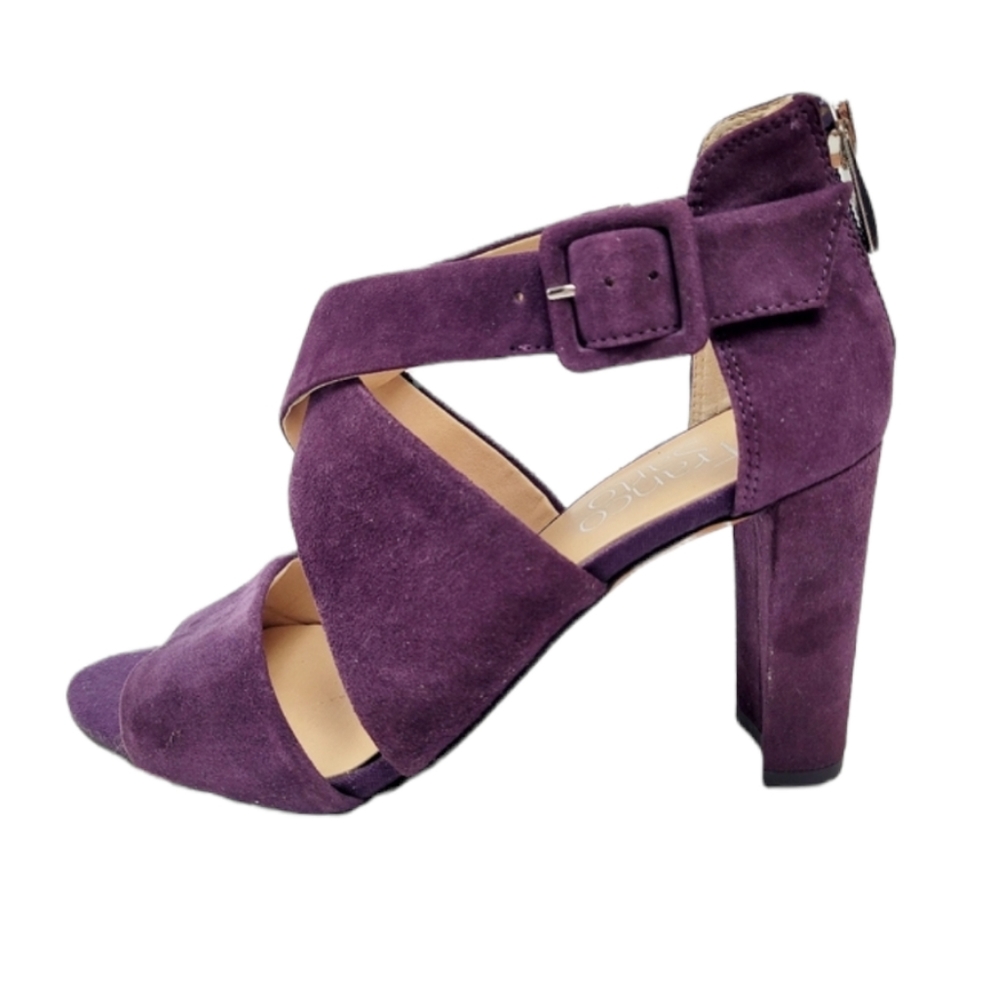 Franco Sarto Purple Hazelle Strappy Suede Dress Sandal Size 6